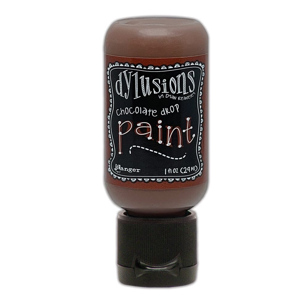 Dylusions Flip Cap Paint Chocolate Drop, 1oz Paint Dylusions 