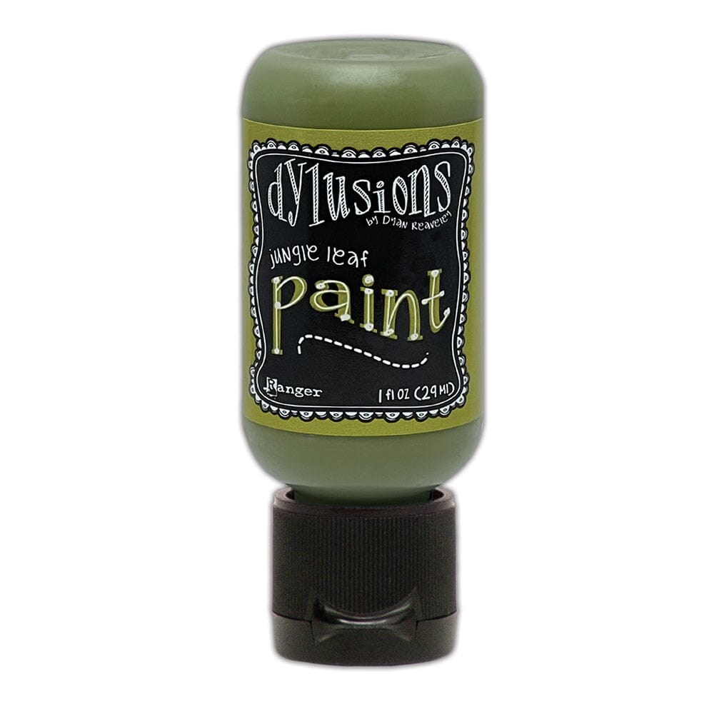 Dylusions Flip Cap Paint Jungle Leaf, 1oz Paint Dylusions 