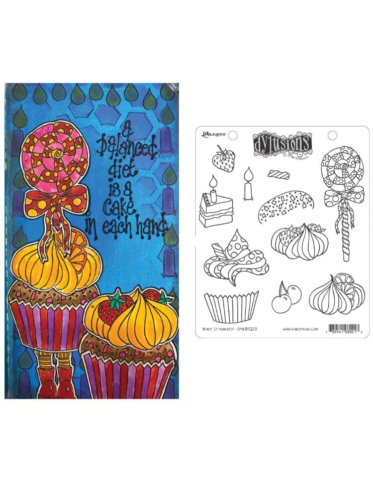 Dylusions Cling Mount Stamps Bake It Yourself Stamps Dylusions 