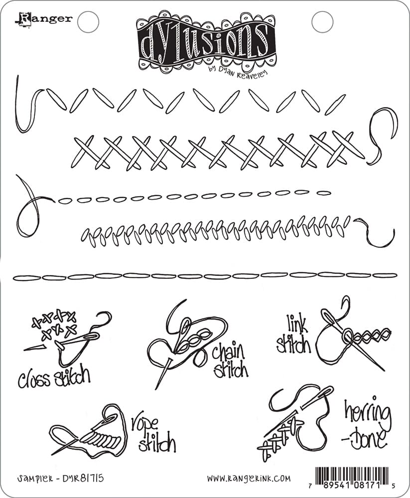 Dylusions Cling Mount Stamps Sampler Stamps Dylusions 