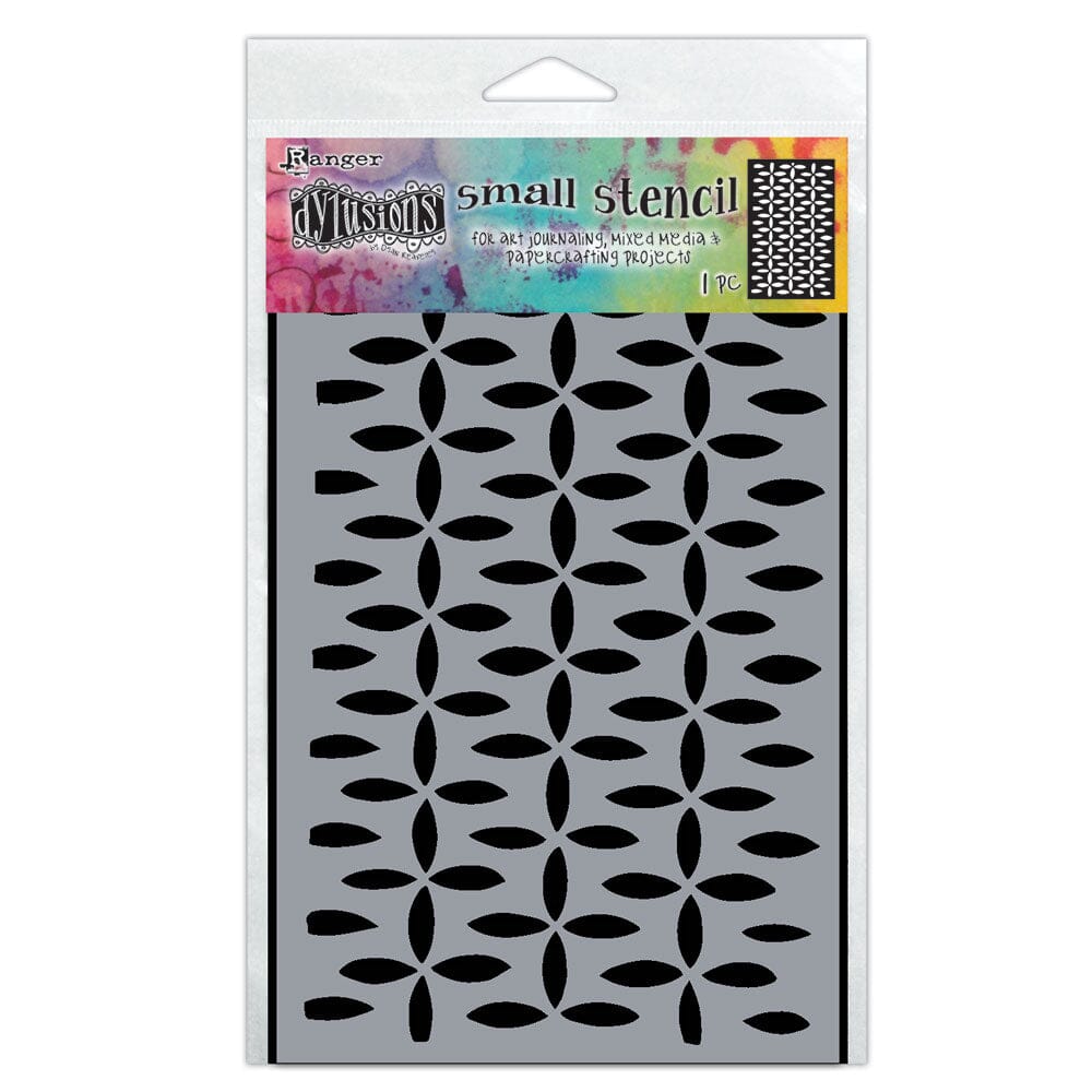 Dylusions Stencil Small Retro Grid Stencil Dylusions 