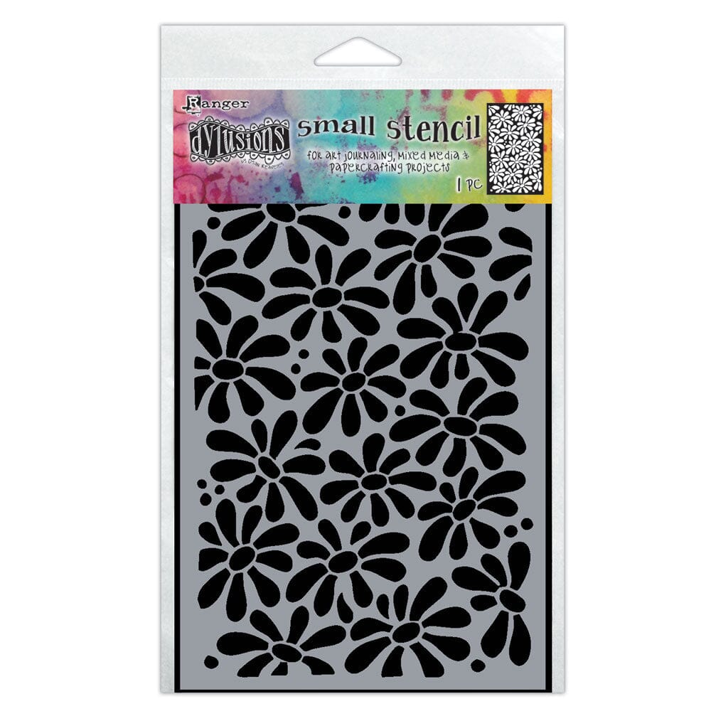 Dylusions Stencil Small Field of Daisies Stencil Dylusions 