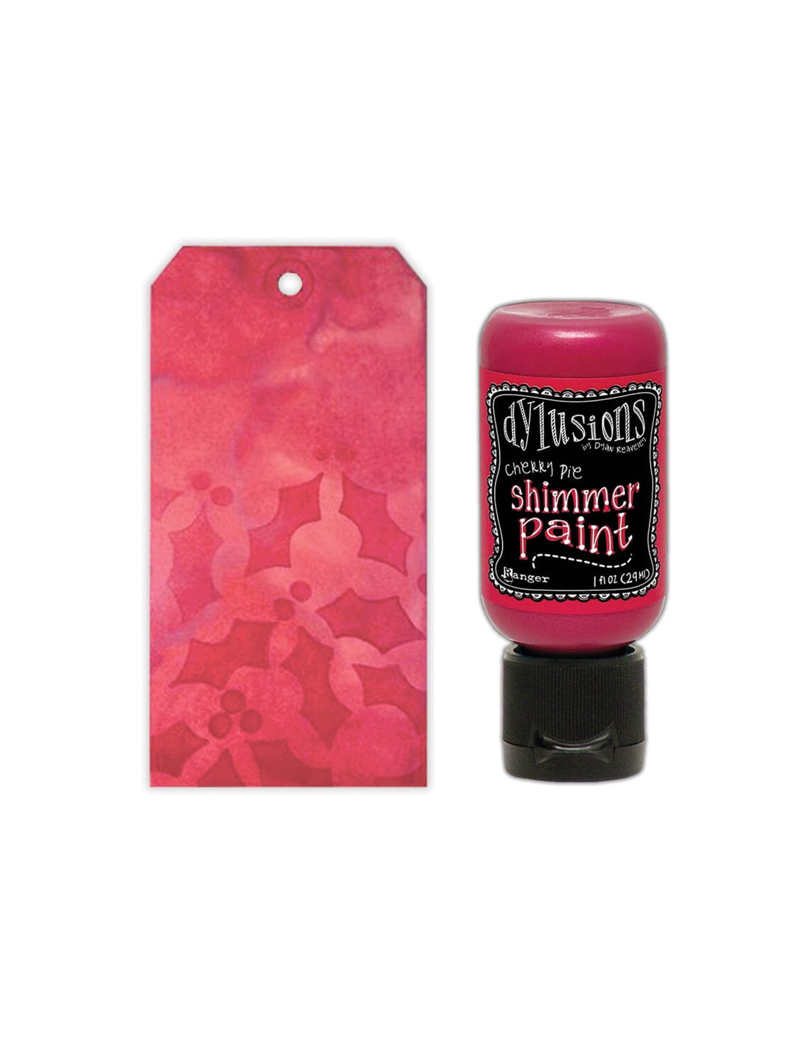 Dylusions Shimmer Paint Cherry Pie, 1oz Paint Dylusions 