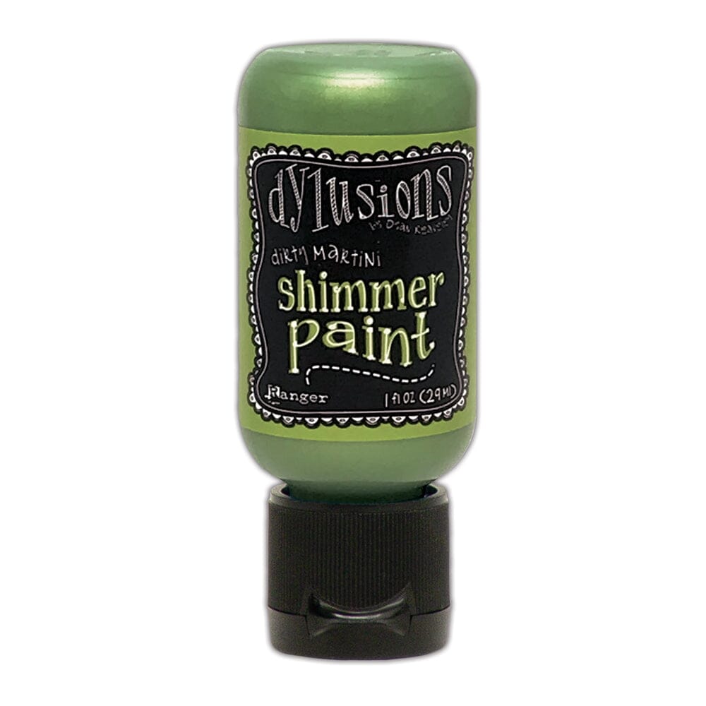 Dylusions Shimmer Paint Dirty Martini, 1oz Paint Dylusions 