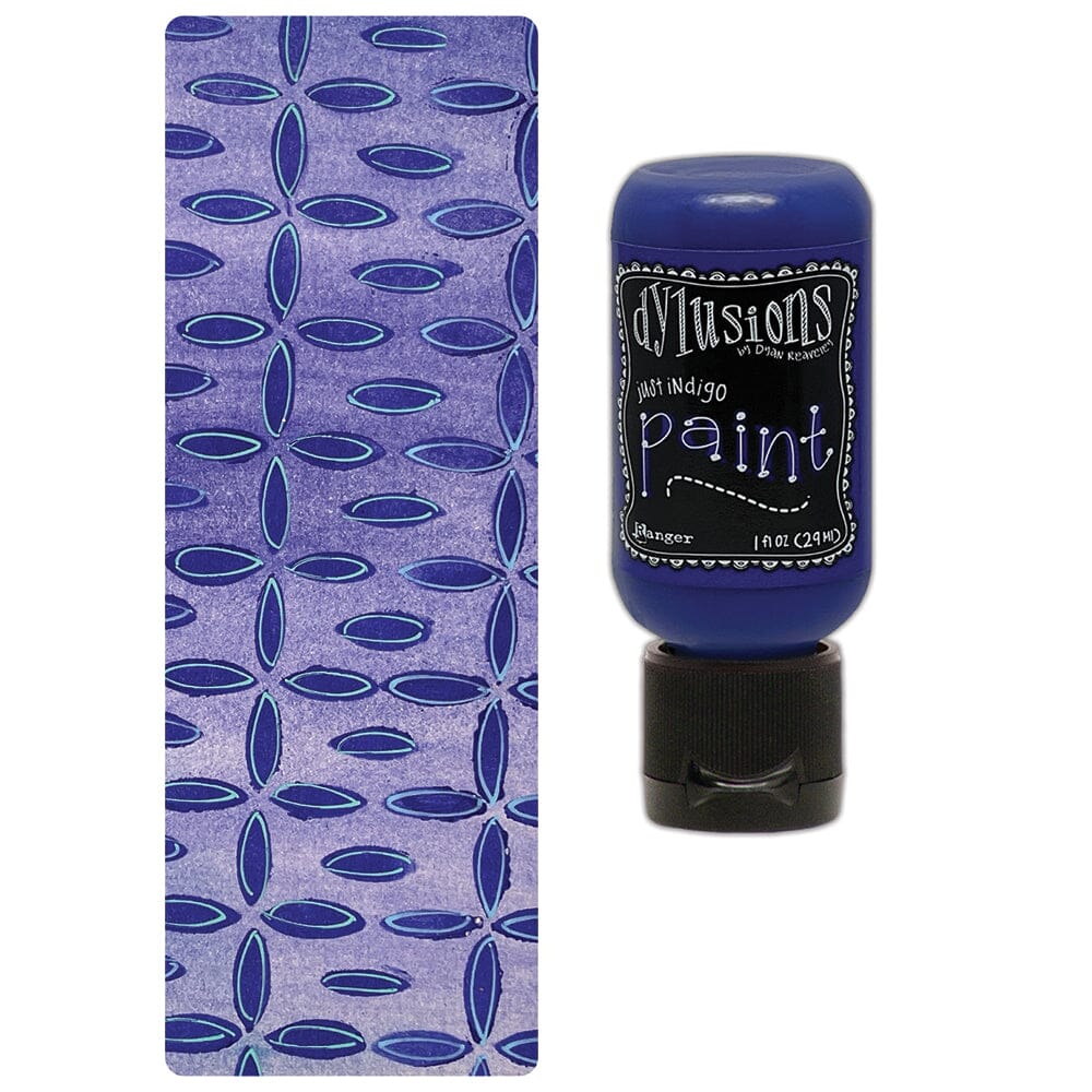 Dylusions Flip Cap Paint Just Indigo, 1oz Paint Dylusions 