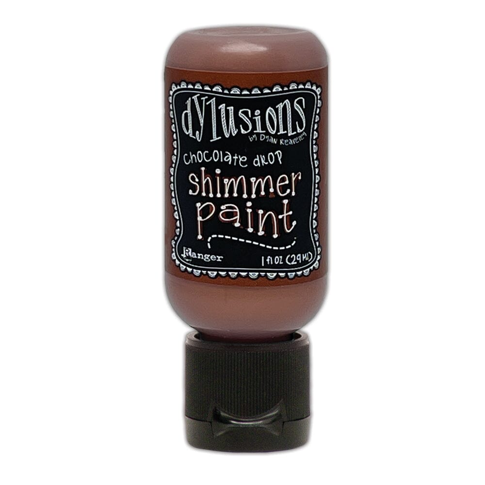 Dylusions Shimmer Paint Chocolate Drop, 1oz Paint Dylusions 