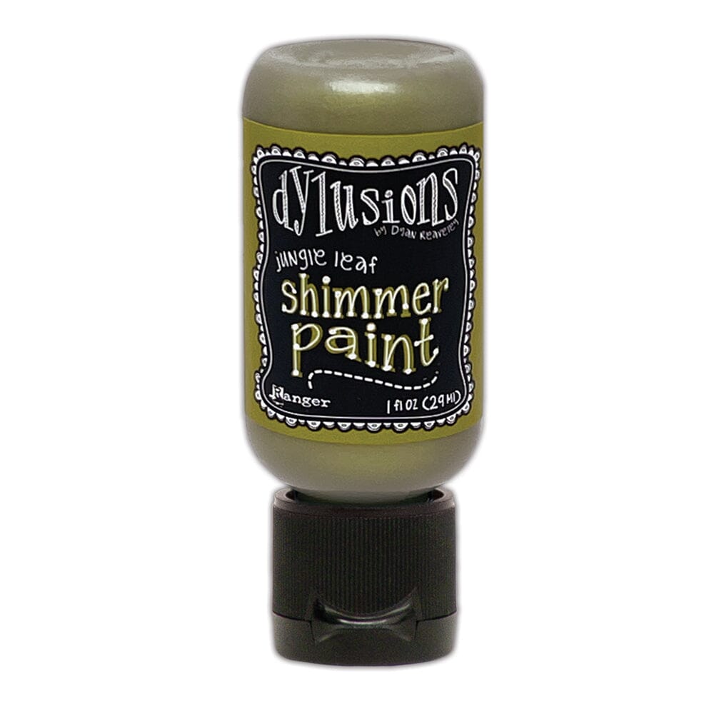 Dylusions Shimmer Paint Jungle Leaf, 1oz Paint Dylusions 