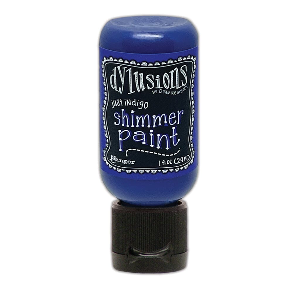 Dylusions Shimmer Paint Just Indigo, 1oz Paint Dylusions 