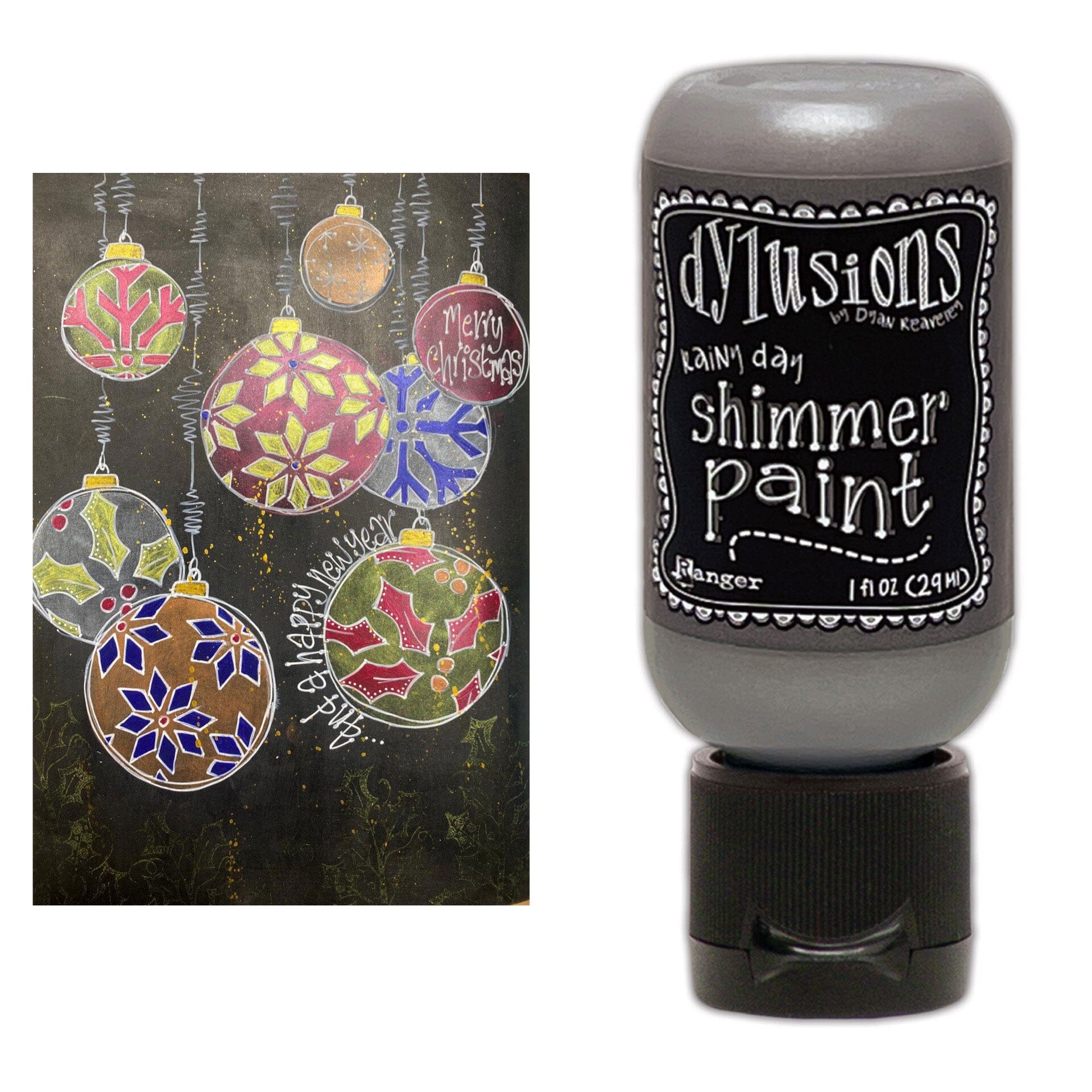 Dylusions Shimmer Paint Rainy Day, 1oz Paint Dylusions 