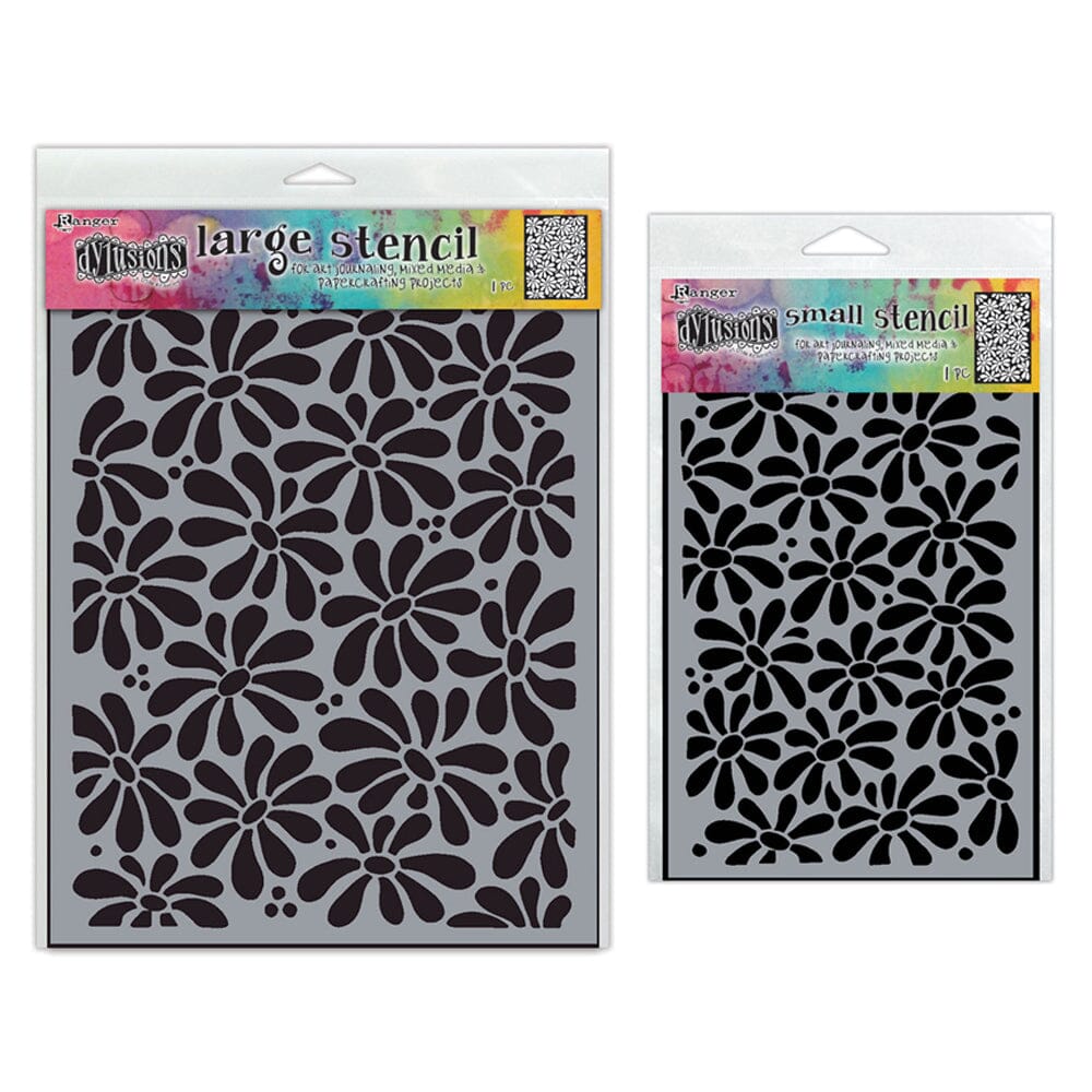 Dylusions Field of Daisies Stencil Bundle Bundles Dylusions 