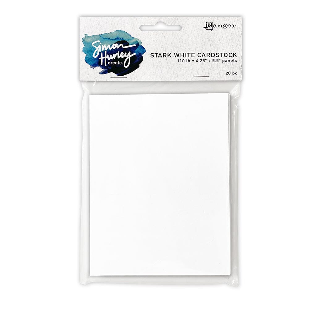 Simon Hurley create. Stark White Cardstock Panels 20pk Surfaces Simon Hurley 