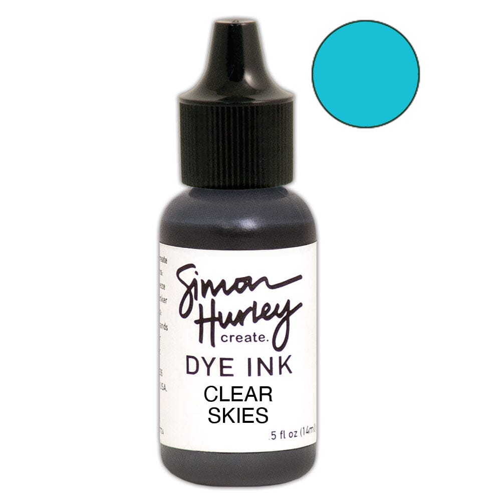 Simon Hurley create. Re-Inker Clear Skies, 0.5oz Ink Simon Hurley 