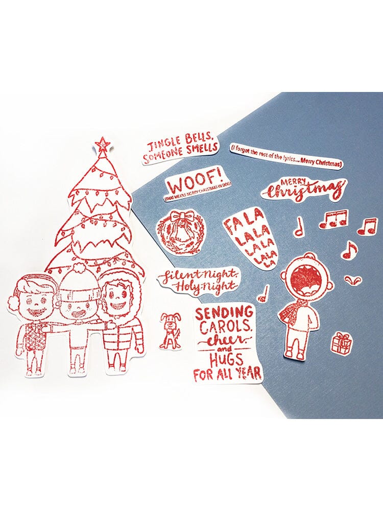 Simon Hurley create. Photopolymer Stamp Caroling Squad Stamps Simon Hurley 