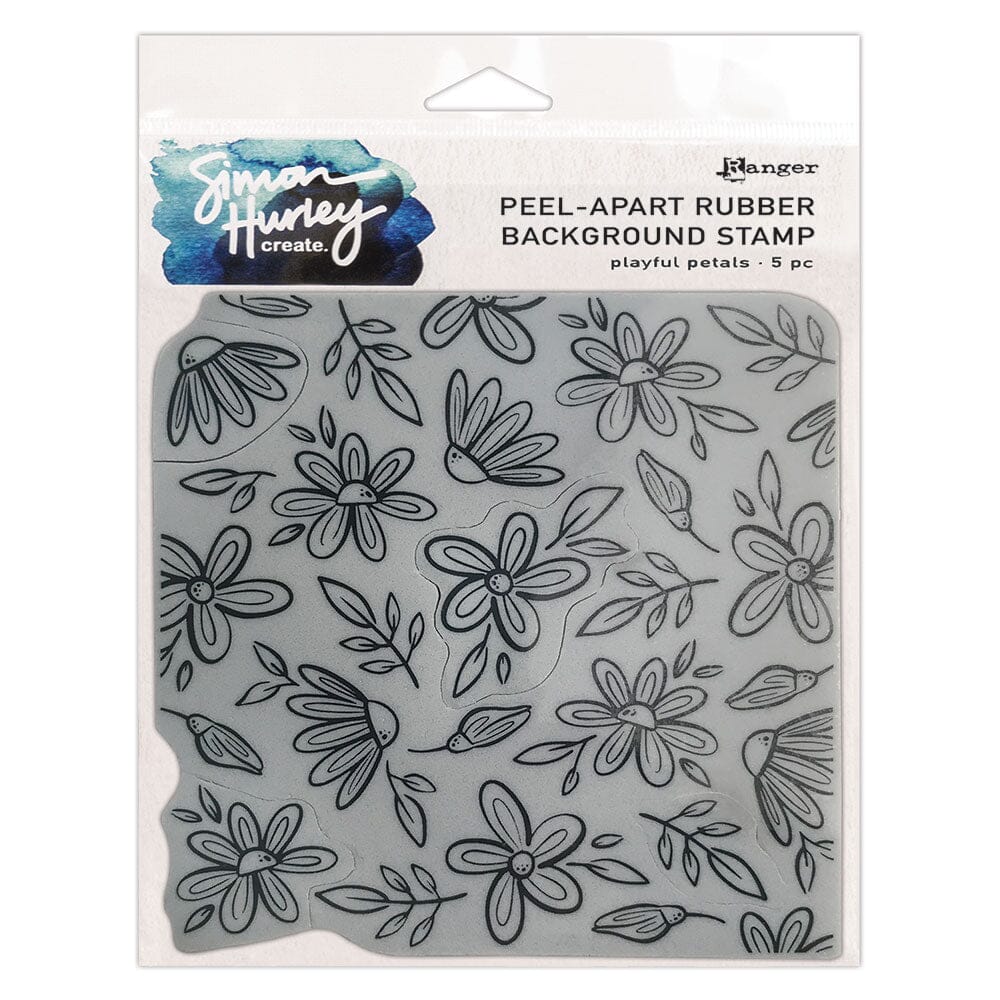 Simon Hurley create. Background Stamp Playful Petals Stamps Simon Hurley 