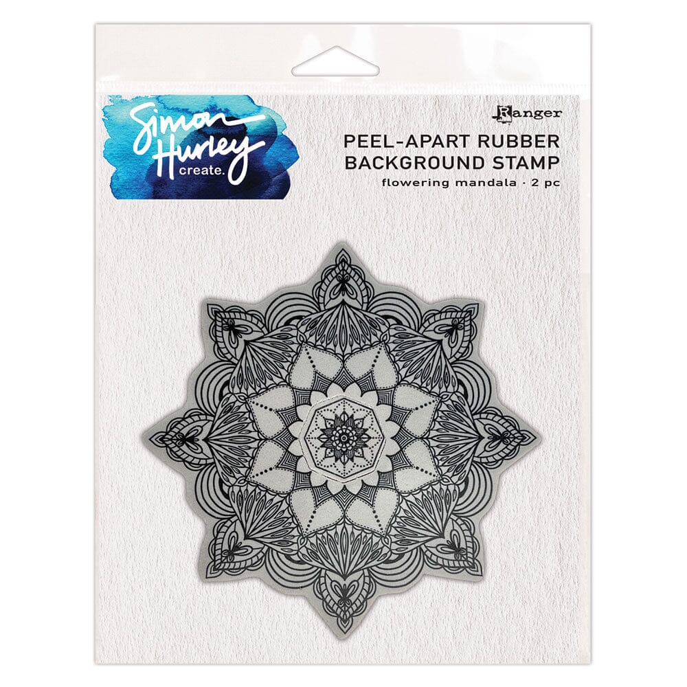 Simon Hurley create. Background Stamp Flowering Mandala Stamps Simon Hurley 