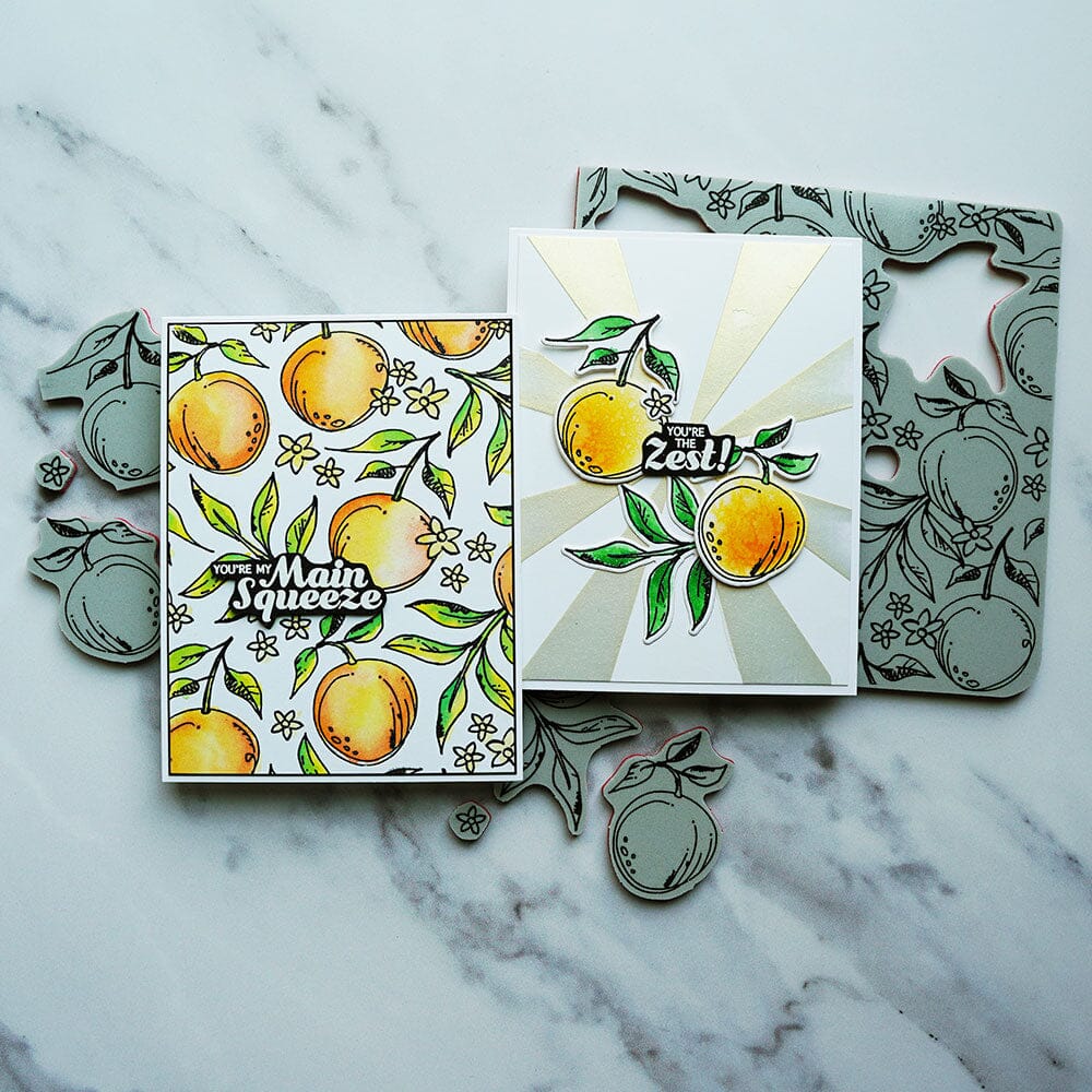 Simon Hurley create. Sketched Citrus Stamp & Die Set Bundles Simon Hurley 