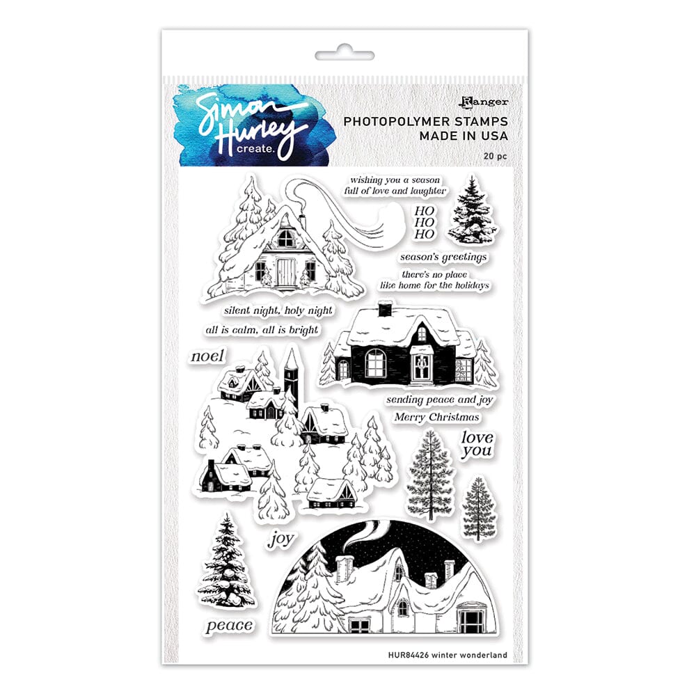 Simon Hurley create. Photopolymer Stamp Winter Wonderland Stamps Simon Hurley 