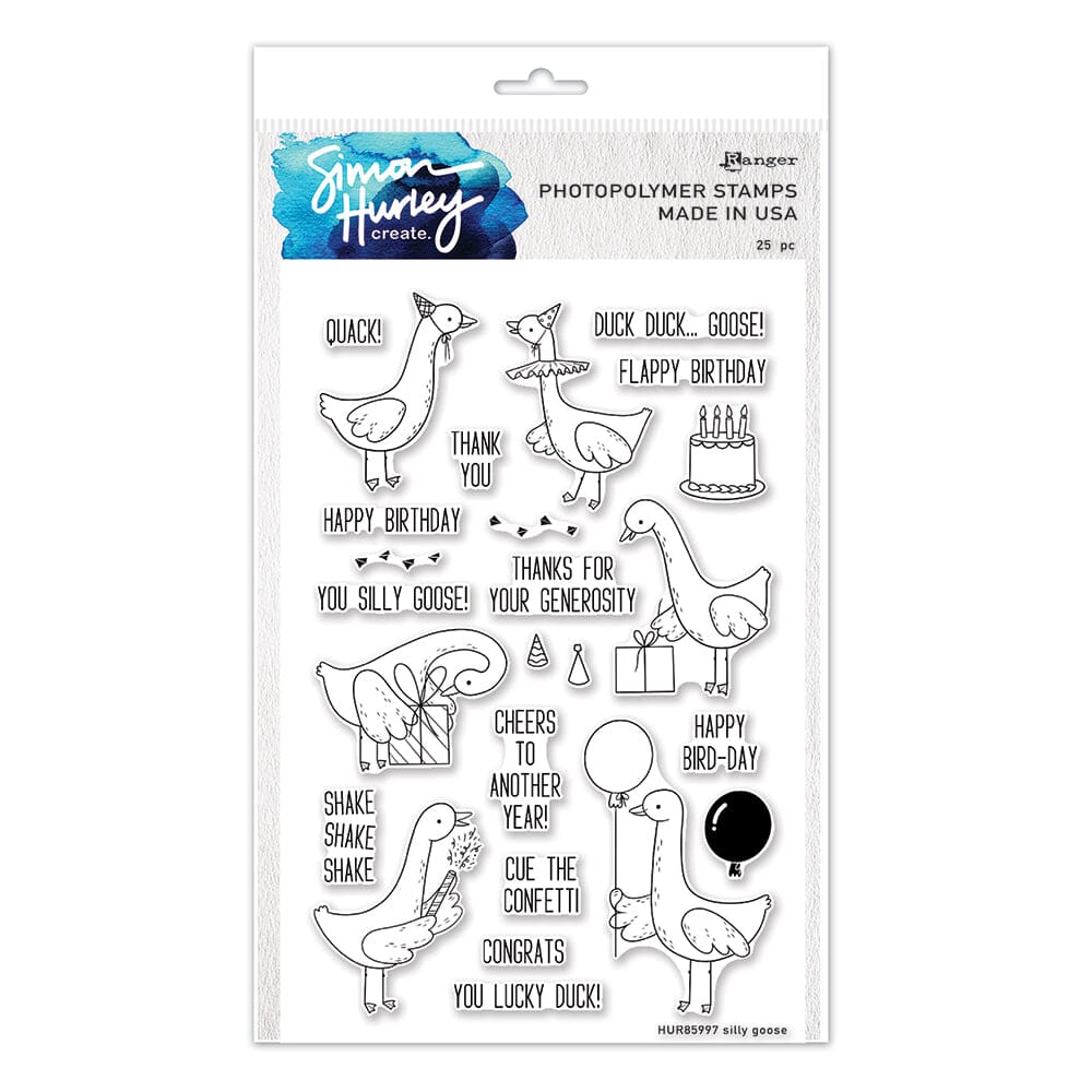 Simon Hurley create. Photopolymer Stamp Silly Goose Stamps Simon Hurley 