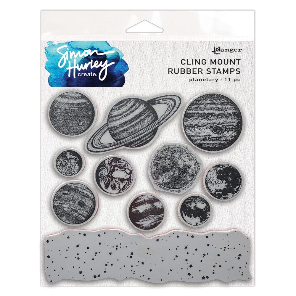 Simon Hurley create. Cling Stamp Planetary Stamps Simon Hurley 