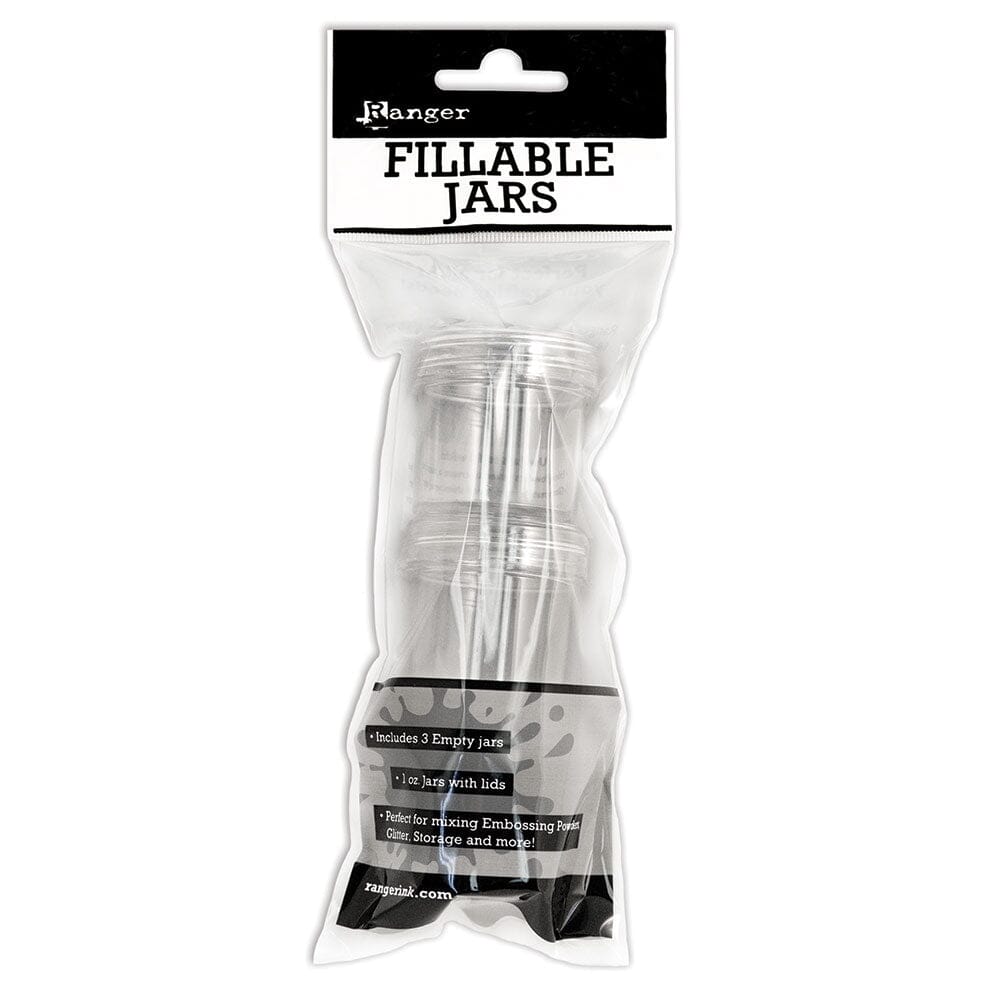 Ranger 1oz Fillable Jars, 3pc Storage Ranger Ink 