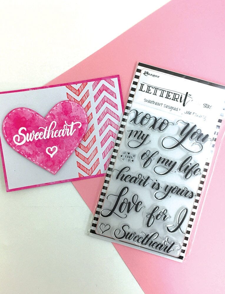 Letter It™ Clear Stamp Set - Sweetheart Stamps Letter It 