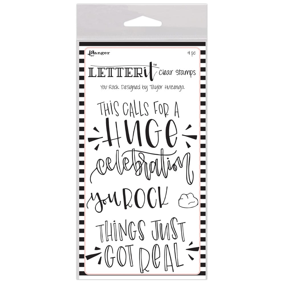 Letter It™ Clear Stamp Set - You Rock Stamps Letter It 