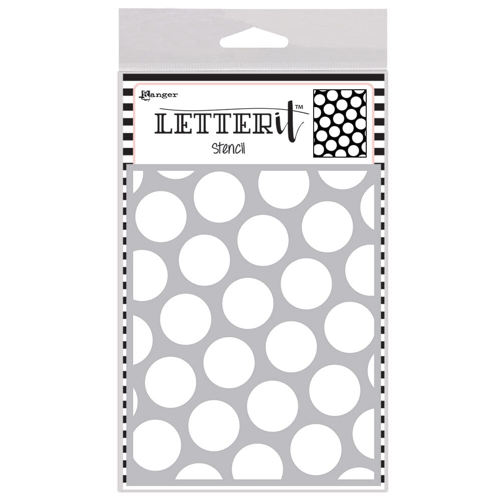 Letter It™ Background Stencil Polka Dotting Stencil Letter It 