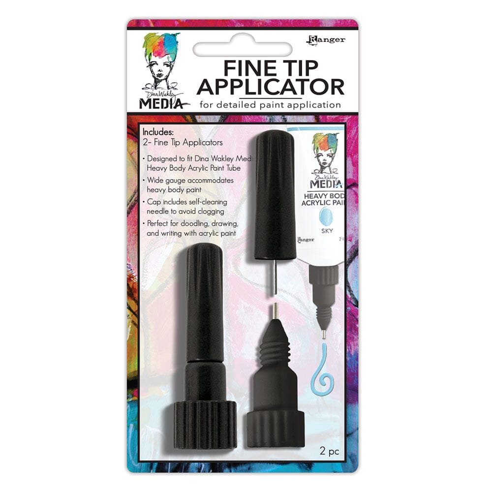 Dina Wakley Media Fine Tip Applicator 2pk Tools & Accessories Dina Wakley Media 