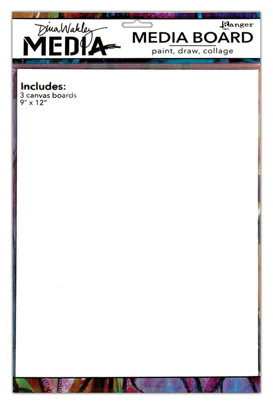 Dina Wakley Media Board 9" x 12" 3pk Surfaces Dina Wakley Media 