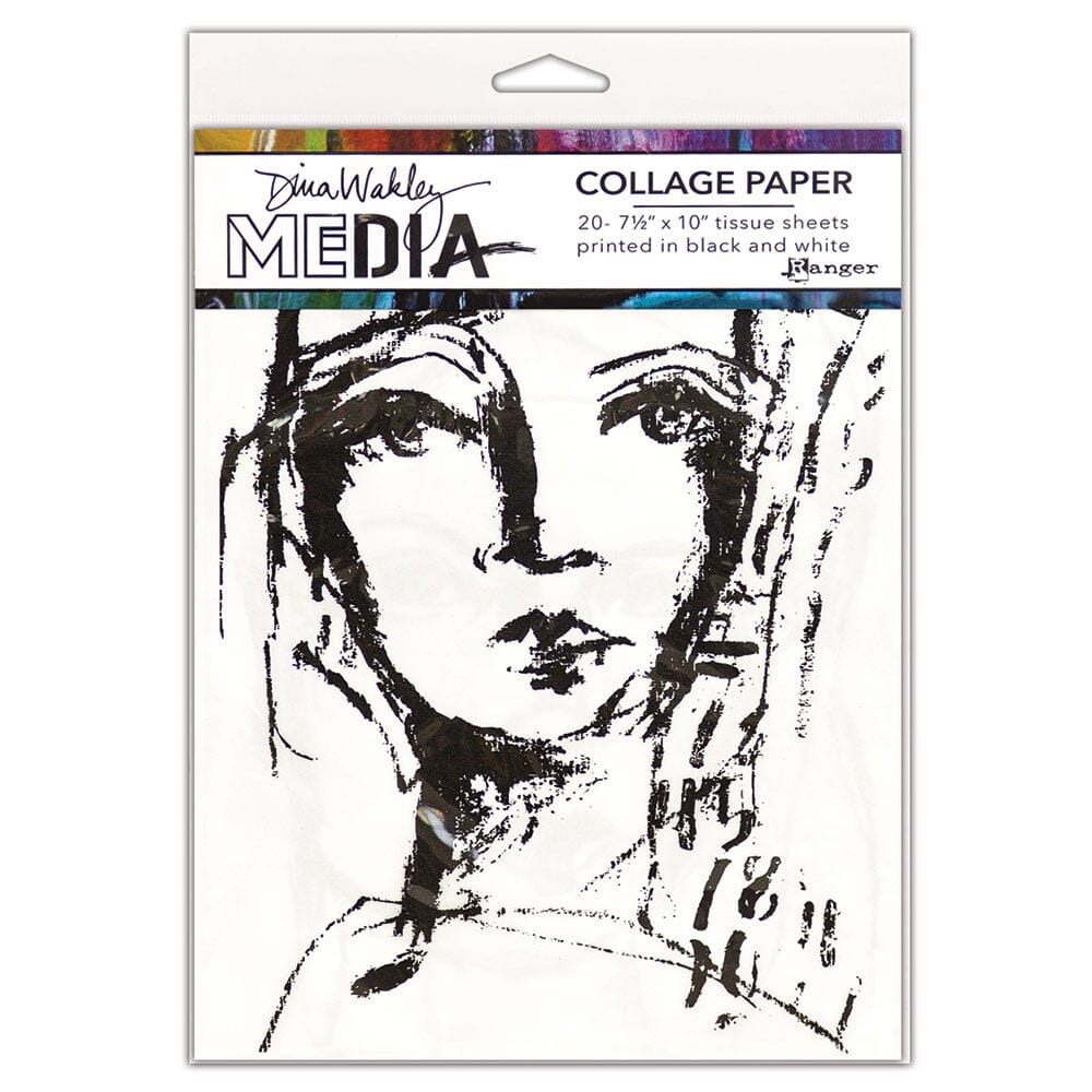 Dina Wakley Media Collage Paper Faces Surfaces Dina Wakley Media 