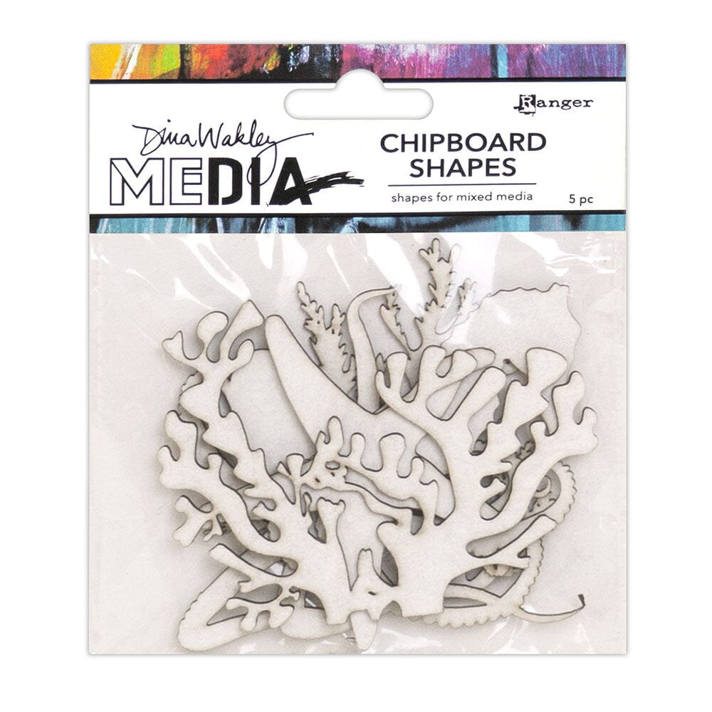 Dina Wakley MEdia Chipboard Shapes Ocean Surfaces Dina Wakley Media 