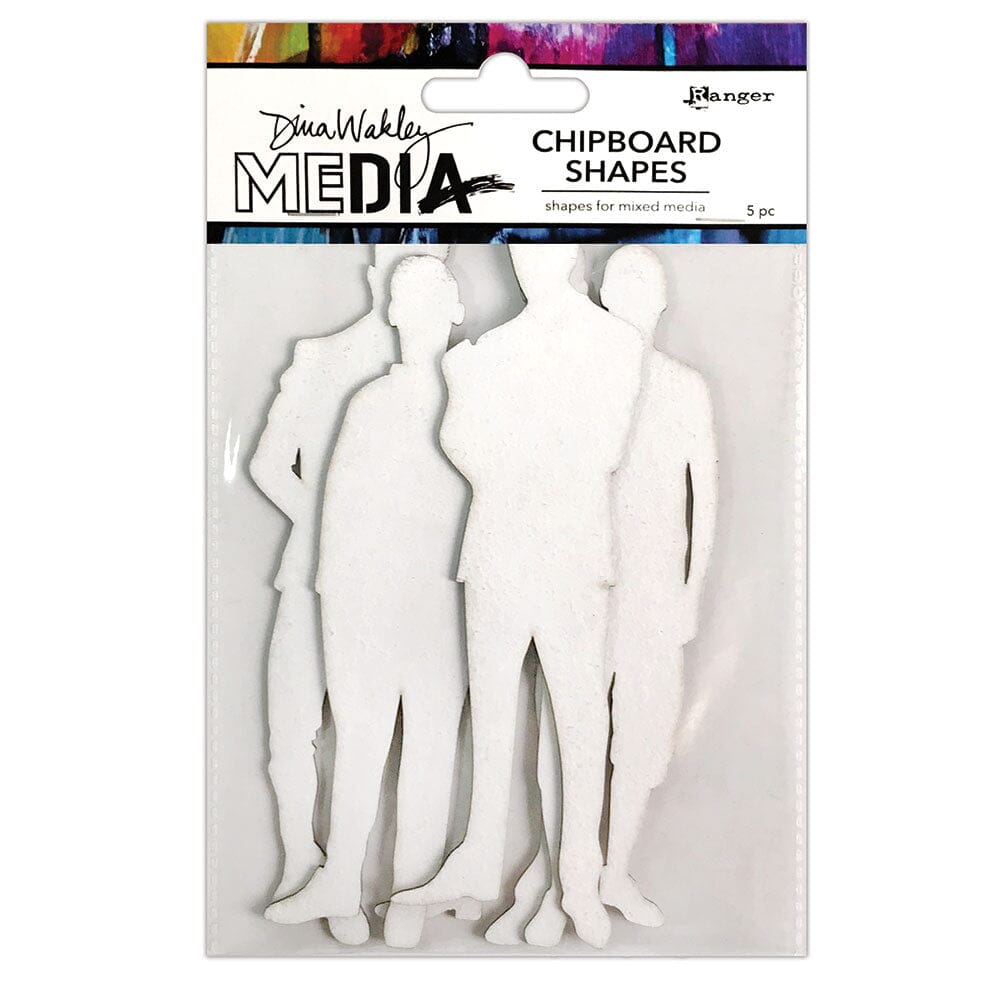 Dina Wakley Media Chipboard Shapes The Men Surfaces Dina Wakley Media 