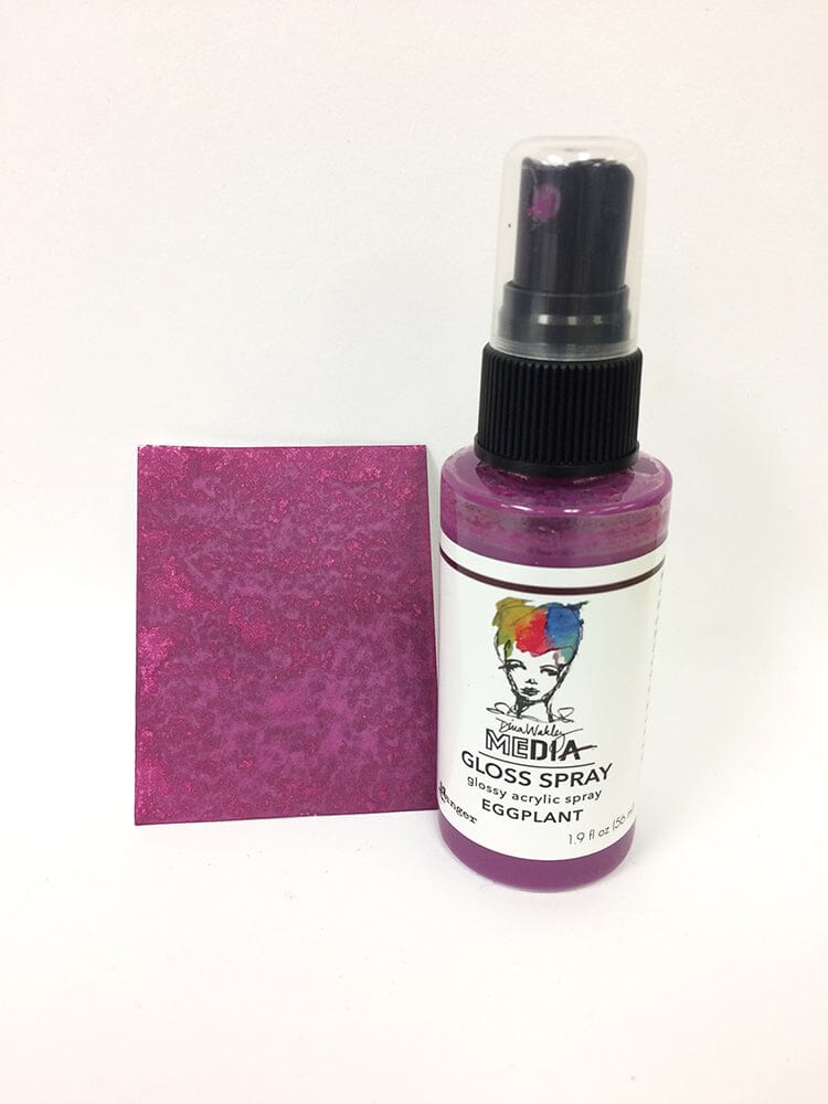 Dina Wakley Media Gloss Spray Eggplant, 2oz Sprays Dina Wakley Media 