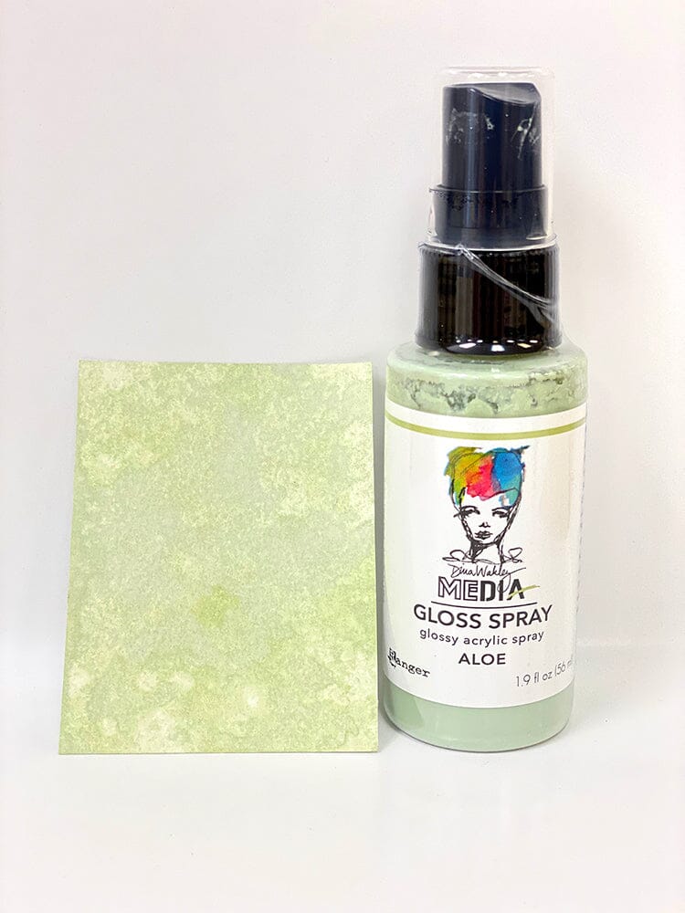 Dina Wakley Media Gloss Spray Aloe, 2oz Sprays Dina Wakley Media 