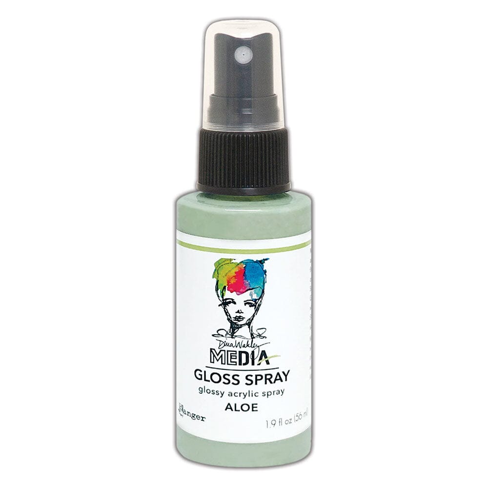 Dina Wakley Media Gloss Spray Aloe, 2oz Sprays Dina Wakley Media 