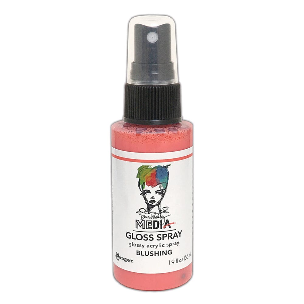 Dina Wakley Media Gloss Spray Blushing, 2oz Sprays Dina Wakley Media 