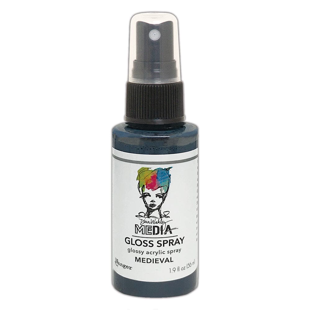 Dina Wakley Media Gloss Spray Medieval, 2oz Sprays Dina Wakley Media 