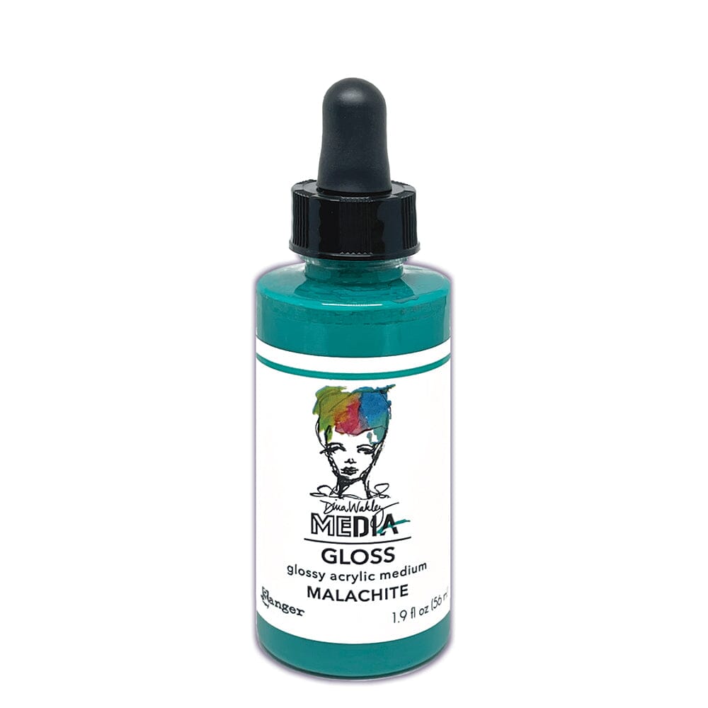 Dina Wakley MEdia Gloss Malachite, 2oz Ink Dina Wakley Media 