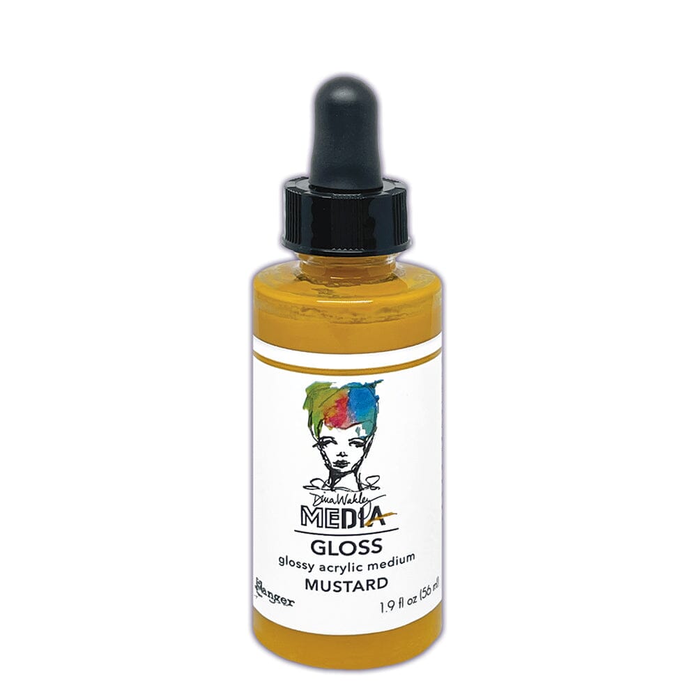 Dina Wakley MEdia Gloss Mustard, 2oz Ink Dina Wakley Media 