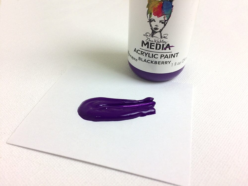 Dina Wakley Media Acrylic Paint Blackberry, 1oz Paint Dina Wakley Media 