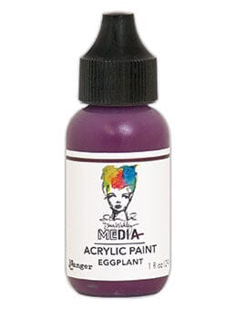 Dina Wakley Media Acrylic Paint Eggplant, 1oz Paint Dina Wakley Media 