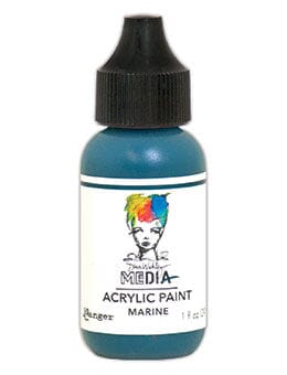 Dina Wakley Media Acrylic Paint Marine, 1oz Paint Dina Wakley Media 