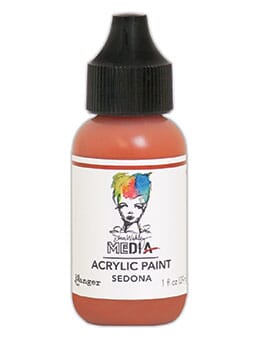 Dina Wakley Media Acrylic Paint Sedona, 1oz Paint Dina Wakley Media 