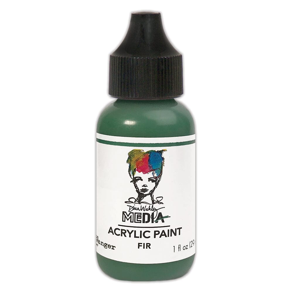 Dina Wakley MEdia Acrylic Paint Fir, 1oz Paint Dina Wakley Media 