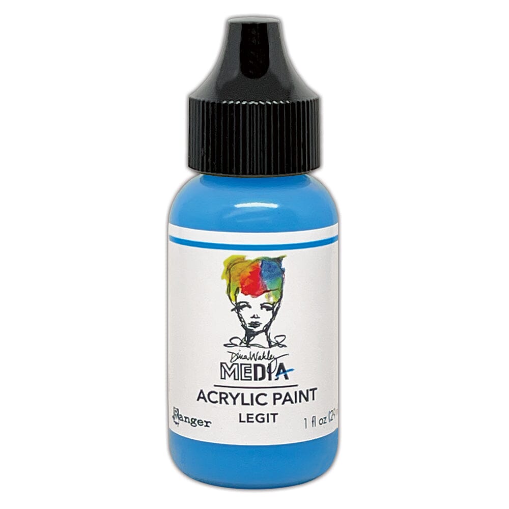 Dina Wakley MEdia Acrylic Paint Legit, 1oz Paint Dina Wakley Media 