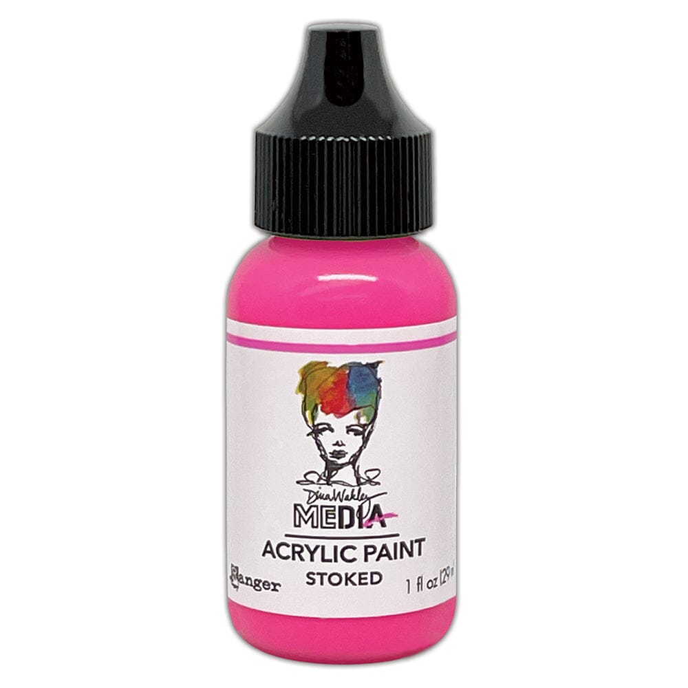 Dina Wakley MEdia Acrylic Paint Stoked, 1oz Paint Dina Wakley Media 