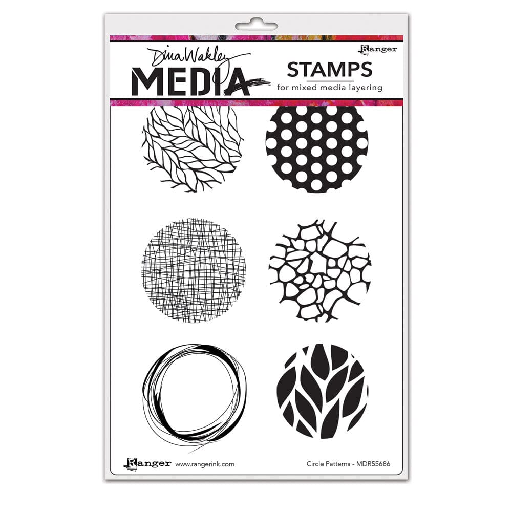 Dina Wakley Media Stamps Circle Patterns Stamps Dina Wakley Media 