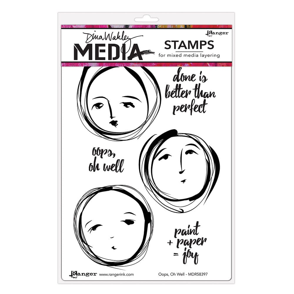 Dina Wakley Media Stamps Oops, Oh Well Stamps Dina Wakley Media 