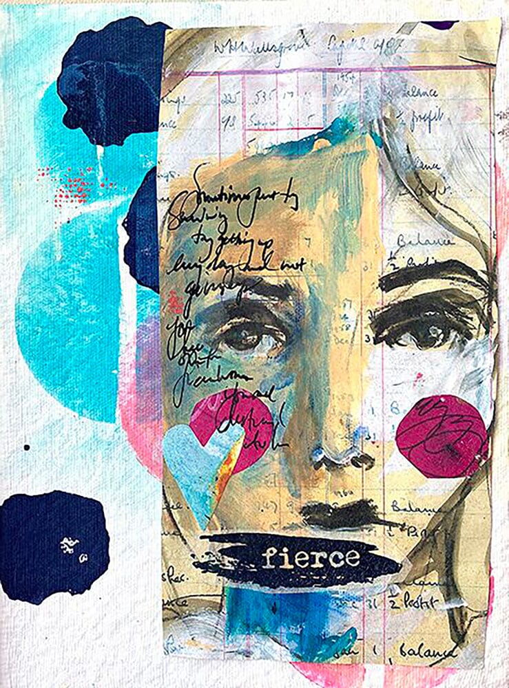 Dina Wakley MEdia Stamp Fierce Stamps Dina Wakley Media 