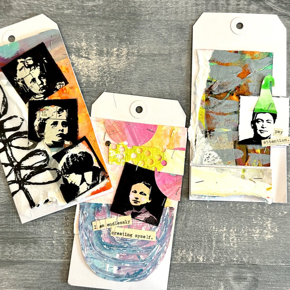 Dina Wakley MEdia Stamp - Pocket Squares Stamps Dina Wakley Media 